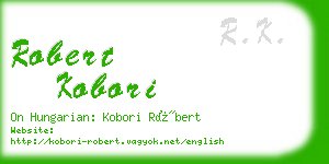 robert kobori business card